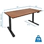 Mount-It! 55" W Electric Adjustable Standing Desk, Hazelnut Brown/Black (MI-18065)~#|#~DAA9F671-A09F-41E4-BB8BDCAE9F01D924_sc7
