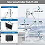 Mount-It! MedHub Mobile Medical Cart Workstation with Tablet Mount and Locking Caster Wheels, White/Grey (MI-16018)~#|#~DAD4E801-DB2F-45FF-99370E7DB4C01516_sc7