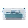 Advantus Super Stacker Snap Lid Storage Box, Clear/Blue (39811)~#|#~DAD63A29-DEA9-469A-A3217FFD02252054_sc7