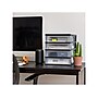 Iris 4-Drawer Desktop Unit, Black/Translucent White (587023)~#|#~DAF2992D-FD6A-4072-BE7B714D909FDF03_sc7