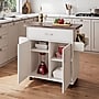 Techni Home Deluxe Mobile Kitchen Island Cart with Water Resistant Top, Storage Cabinets with Adjustable Shelves, and Spice Rack~#|#~DB00E73B-9070-482F-B449E6539E205AC9_sc7