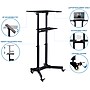 Mount-It! 24" W Portable Lectern Adjustable Aluminum Standing Podium, Black (MI-7971)~#|#~DB03514A-B334-4C5E-A67C133D7B8F2AC0_sc7