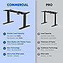 FlexiSpot E7 Commercial 72''W Electric Rectangular Adjustable Standing Desk, Black Walnut/Black (E7BCOM7230-BW)~#|#~DB0B22EC-E563-46A4-B5187FC58B4CEE7A_sc7