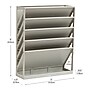 Mind Reader 5-Compartment Mountable Plastic Vertical File Storage, Beige (WALLANCH-BEI)~#|#~DB21242C-E6EF-4CBC-B2657C76C631F8F1_sc7