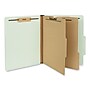 Universal Recycled Reinforced Pressboard Classification Folder, 2" Expansion, Letter Size, Gray/Green, 10/Box (UNV10273)~#|#~DB48AC7A-1428-4DC8-A568233F3F341A9B_sc7