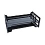 Universal Two-Tier Desk Tray, Side-Load, Legal-Size, Black, 2 3/4"H x 16 1/4"W x 9"D, 2/Pk~#|#~DB53A80F-D7ED-4984-9C6FC6AA4A811B5E_sc7