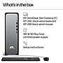 HP OmniDesk Slim Desktop Computer, Intel Core i3-14100, 8GB RAM,  256GB SSD, Windows 11 Home, Mouse/Keyboard Included ~#|#~DB62D041-3769-47AE-BC362B31A025FFAE_sc7
