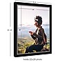 Amanti Art Eva 22" x 28" Picture Frame, Matte Black/Silver (A42677345710)~#|#~DB6B3A54-828D-430F-A3440F044D24DC72_sc7