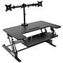 Mount-It! Mount-It! 36"W Manual Rectangular Adjustable Aluminum Standing Desk Converter, Black (MI-7934)~#|#~DB770F5B-4AAA-4C30-967069013D21F1E2_sc7