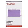 Universal Top Tab File Folders, 1 Tab, Legal Size, Violet, 100/Box (UNV15305)~#|#~DB7BD41C-DC0A-4DCC-9805BB8A04A20B63_sc7