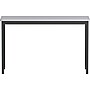 Lorell 47" W x 18" D Utility Table, Melamine, Gray/Black (LLR60753)~#|#~DBDC8C7E-7C6E-44A7-B9025BA113FFD26E_sc7