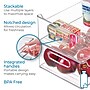 iDESIGN Small Stackable Plastic Storage Bin, Clear (27986M2)~#|#~DBDCB57C-58A3-4757-A38F409A6505A02E_sc7