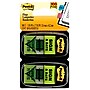 Post-it 'Sign and Date' Message Flags, 1" Wide, Green, 100 Flags/Pack (680-SD2)~#|#~DBDCBC88-A8E8-48A9-AFF7D0E2D5C9074C_sc7