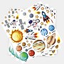 Ready2Learn Space Foam Stickers, Multicolored, 152/Pack (CTUCE10066)~#|#~DBF34C58-DE5B-4772-97DC5C35B23510FD_sc7