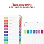 Staples Customizable Table of Contents Numeric Dividers, 10-Tabs, 24 Sets, Multicolor (ST62976)~#|#~DC08DDC0-16B6-4B69-9725D98983E8830F_sc7