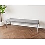 Lesro Mystic 3-Seat Bench, Chambray Grey/Silver (MG3001.SSV-01CHGY)~#|#~DC0CF489-E6A6-491D-B46BA96F5FF75CA8_sc7