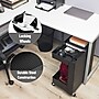 Mind Reader 2-Shelf Metal Mobile Utility Cart with Lockable Wheels, Black (UDCART-BLK)~#|#~DC1EBD57-863E-4458-B3DF78E86B92FA7F_sc7