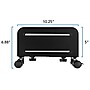 Mount-It! Metal CPU Stand with Four Casters, Black (MI-7153)~#|#~DC2F0831-15FE-465B-BD312FEB23EF5A2E_sc7