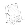 Azar Brochure Holder, 9.1875" x 10.75", Vertical, Desktop/Wall, Clear, Plastic, 2/Pack (252384)~#|#~DC3384F5-9149-453D-9E607C399EFB8854_sc7