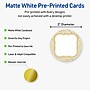 Avery Round Integrated Cards, Matte White, 100/Pack (19479371068)~#|#~DC34A292-2B46-4F12-81BCE560D40A7A0F_sc7