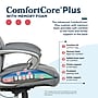 La-Z-Boy Niall AIR Lumbar Pro+ Ergonomic Faux Leather Executive Big & Tall Chair, 400 lb. Capacity, Cool Gray (60114-CGRY)~#|#~DC4027CA-0F00-46E2-9702C549C11F4FCA_sc7