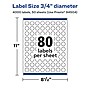 Avery Laser/Inkjet Round Multipurpose Labels, 0.75" Dia., 4,000 Labels/Box  (94504)~#|#~DC5B2EC3-CE0D-4AFF-B6B66D96571540D1_sc7