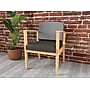 Lesro Amherst Wood Vinyl Guest Chair, Gray (AW1101.WNA-02CHGY.03PPCL)~#|#~DC728D39-BFBF-4F66-8D9398B9831C2F54_sc7