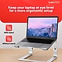 Staples TECH 11" x 10" Aluminum Laptop Stand, Silver (ST62653)~#|#~DC8B4D7D-4399-49EB-8D092236A080A265_sc7