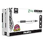 Zebra® Z-Grip Ballpoint Pen, Retractable, Medium 0.7 mm, Black Ink, Clear/Black Barrel, 30/Pack~#|#~DC99A2BE-4079-4CED-89498CEA58DBC3D2_sc7