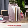 Staples Metal Mesh File Organizer, Dusty Pink (ST63831)~#|#~DCB4A5F2-243F-4032-A0569DACB625477B_sc7