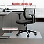 Staples Office Chair Mat, Clear Floor Mats with Lip, Flat-Pile Carpets, Extended Under-Desk Coverage, 48 x 36 Inch, Smooth Glide~#|#~DCDC2B66-8623-4DC5-8B6B15E112032CD8_sc7