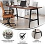 Flash Furniture Redmond 60"W x 30"D Conference Table, Laminate, Walnut (MTM6030WLTABF)~#|#~DCEEE42F-B717-423A-BD6841968D00CC8B_sc7