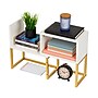 Mind Reader 3 Metal Desktop Bookshelf, 15.75" x 7.87" x 23.75", White (MDGDESK-WHT)~#|#~DCF2201C-F44C-48BC-9E55221A4EA1D675_sc7