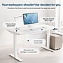 Uncaged Ergonomics Rise Up 3-stage Dual Motor Electric Standing Desk Frame, White, Desktop Not Included (RUW)~#|#~DD228BD2-AA15-4DB3-A18760E497756D3B_sc7