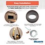 Bulbrite 7" Round 14-Watt 3000K LED Flush Mount Light, 1150 Lumens, Black (773605)~#|#~DD408DD6-5487-47BB-A7E2AA46ADE5C94C_sc7
