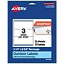 Avery Rectangle Laser Multipurpose Labels, 3-1/4" x 8-3/8", White, 30/Pack (19479399344)~#|#~DD49C6EF-7DBF-42DD-B2125FAA57C8CE5F_sc7