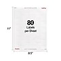 Staples Laser/Inkjet Address Labels, 1/2" x 1 3/4", Clear, 80 Labels/Sheet, 25 Sheets/Pack, 2000 Labels/Box (ST18087/18087)~#|#~DD52F716-20B9-49DA-9CE3F92CFB132AB6_sc7