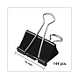 Mini Binder Clips, Steel Wire, 1/4" Capacity, 1/2" Wide, Black/Silver, 144/Pack~#|#~DD59C80C-5A07-44F0-A62C52852790E843_sc7