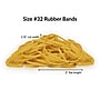 Alliance Pale Crepe Gold Multi-Purpose #32 Rubber Bands, 3" x 1/8", Golden Crepe, 1100/Pack (20325)~#|#~DD71978D-E499-4E49-BC89CFDC1E30BB83_sc7