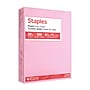 Staples Pastel 30% Recycled Color Copy Paper, 20 lbs., 8.5" x 11", Pink, 500/Ream (14779)~#|#~DD77E000-943A-46F3-8E801925455F7F7A_sc7