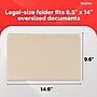 Staples Recycled File Folders, Legal Size, 1/3-Cut Tabs, Manila, 30% Recycled Paper Stock, 100/Box~#|#~DD9ADD54-E6B0-48AD-882C001B51DE7DAF_sc7
