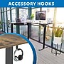 Mount-It! 63"W Electric L-Shaped Corner Adjustable Standing Desk, Rustic Brown/Black (MI-15010)~#|#~DDAB84E1-9098-4F0C-AA2E8BDFDABD8A6E_sc7