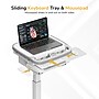 Mount-It! MedHub Motorized Height-Adjustable Mobile Medical Cart Workstation with Locking Casters, White/Gray (MI-16040)~#|#~DDC815DC-D55B-4AA4-AA9A3328AFFB24E4_sc7