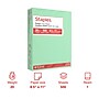 Staples Pastel 30% Recycled Color Copy Paper, 20 lbs., 8.5" x 11", Green, 500/Ream (14781)~#|#~DDF03BF2-9FAF-4A29-AEB0D06CB23CE7D9_sc7