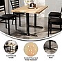 Flash Furniture Bennett Wooden Commercial Indoor Table, 48" x 30", Natural Top/Black Base (GSF3048NTT0522)~#|#~DDF635BF-F814-4DBC-84D0D2C6DAFD4304_sc7