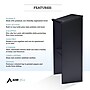 AdirOffice 46"H Floor Standing Lectern with Adjustable Shelf, Black (661-01-BLK)~#|#~DE1D57F0-6479-4D3B-B2BB5BC1C2B724B5_sc7