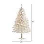 Nearly Natural 4 ft. Artificial Christmas Tree, 100 Lights, White (T1725)~#|#~DE20A52B-C101-4043-81FABD617B1C10D2_sc7
