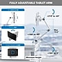 Mount-It! MedHub Adjustable Full-Motion Tablet Arm for Mobile Medical Carts, Fits 4.7"-12.9" Tablets, 2.2 lb Capacity (MI-16008)~#|#~DE2BBED1-10EF-4B2C-AE66BA732EF150D6_sc7
