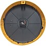 Infinity Instruments Round Retro Saffron Wall Clock, Aluminum, 15" (10940SY-15)~#|#~DE333A2E-CC4F-48E5-BDB924C197A58590_sc7