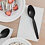 Perk Plastic Spoons, Heavyweight, Black, Disposable Cutlery for Catering, Office Breakroom & Events, 100/Pack~#|#~DE3ABC01-0658-4A50-94C9203792C013A6_sc7